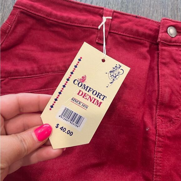 NWT Comfort Denim Mini Skirt Belted Size 13/14 - Picture 3 of 9